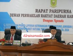 DPRD Natuna Gelar Rapat Paripurna LKPJ 2023 dan Ranperda T.A. 2024