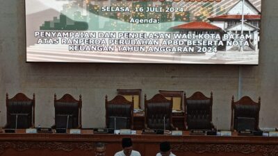 Perubahan APBD 2024: H. Jefridin Hamid Paparkan Rancangan di Hadapan DPRD Batam