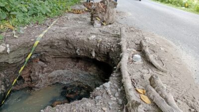 Kurang Lebih 2 Tahun Jalan Besar Suka Damai Rusak Akibat Jembatan Roboh, Pemkab Asahan Disinyalir Tak Tanggap