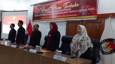 KPU Sawahlunto Tetapkan Riyanda – Jeffry Sebagai Kepala Daerah Terpilih