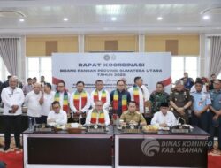 Bupati dan Wakil Bupati Asahan Hadiri Rakor Pangan Sumut Bersama Menko Pangan RI