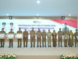 Bupati dan Wakil Bupati Asahan Hadiri Penyerahan SPPT PBB-P2 Tahun 2025