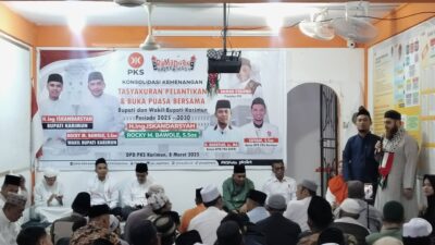 Bupati Dan Wakil Bupati Karimun Menghadiri Tasyakuran Serta Bukber di DPD PKS