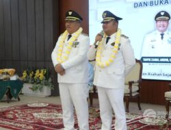 Penyambutan Bupati dan Wabup Asahan