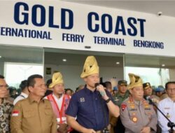 AHY Resmikan Pelabuhan Internasional Gold Coast di Batam