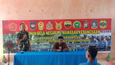 Gandeng Kajari & Pemda Lingga, Satgas TMMD ke-124 Kodim 0315/Tanjungpinang Buka Penyuluhan Hukum Wawasan Kebangsaan