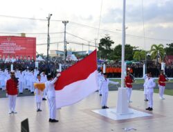 Upacara Penurunan Bendera HUT ke-80 RI di Kepri Dipimpin Wagub Nyanyang