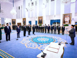 Prabowo Subianto Lantik 4 Menteri dan 1 Wakil Menteri Kabinet Merah Putih di Istana Negara