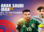 Jadwal TV Rabu 15 Oktober 2025: Live Arab Saudi vs Irak di RCTI