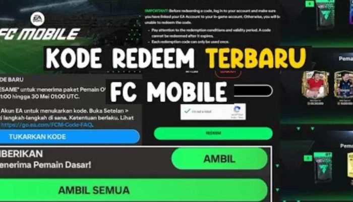 Kode Redeem FC Mobile Hari Ini, Klaim Hadiah Langka Disini