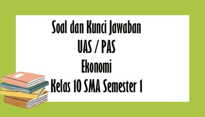 Kunci Jawaban UTS Ekonomi Kelas 10 Pilihan Ganda Semester Ganjil 2025