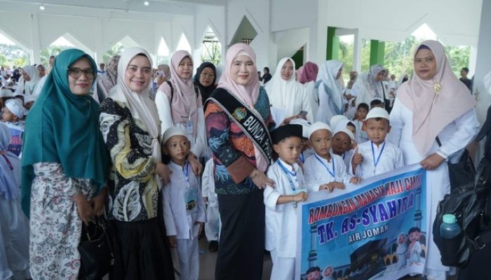 Bunda PAUD Asahan Dampingi Pelaksanaan Manasik Haji Cilik di Masjid Agung Kisaran