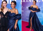 Emilia Clarke Shines in Bold Lacy Black Dress at Global Gift Gala