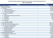 Lampung Timur: Rp 1,6 T Dana Transfer 2025, DAU Mendominasi