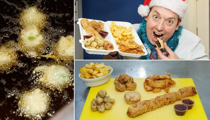 Scots Chip Shop Battered Christmas Dinner: A Festive Fry-Up