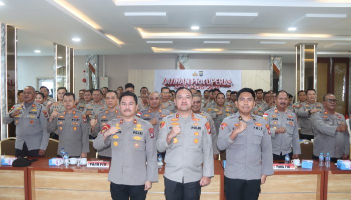Polres Karimun Gelar Latihan Pra Operasi Dan Tactical Floor Game Operasi Lilin Seligi 2025