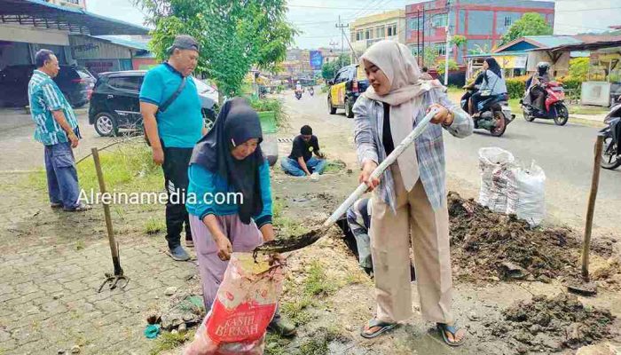 Satgas Diminta Bongkar Beton Penutup Drainase Sumbatan Akses Air di Kijang