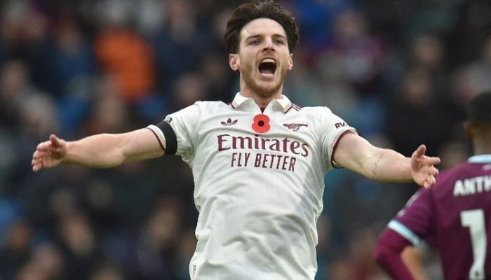Bournemouth VS Arsenal 2-3: Declan Rice gelandang terbaik dunia di mata Arteta