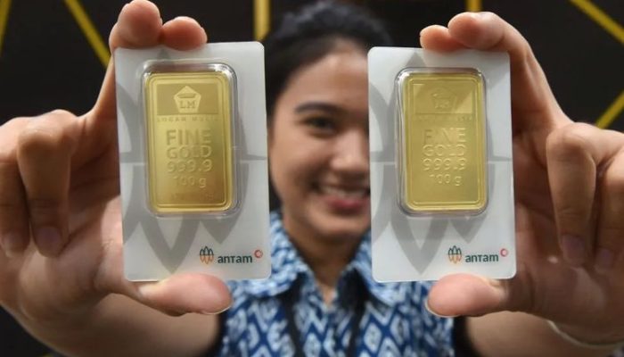 Libur akhir tahun, selama sepekan harga emas Antam anjlok Rp 108.000 per gram