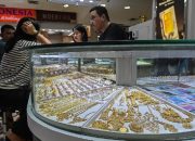 Harga emas UBS dan Galeri24 di Pegadaian anjlok