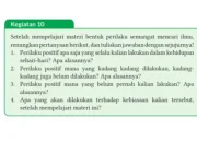 Kunci PAI IX Kurikulum Merdeka: Perilaku Positif Kegiatan 10