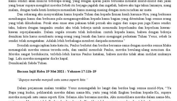Delapan Jalan Bahagia: Renungan Katolik 1 Februari 2026