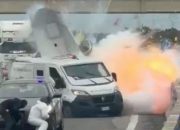 Aksi Hollywood: Perampok Ledakkan Mobil Uang di Italia Selatan