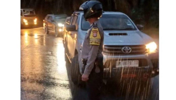 Patroli Lampu Biru Polres Lampung Tengah: Jaga Titik Rawan Lakalantas
