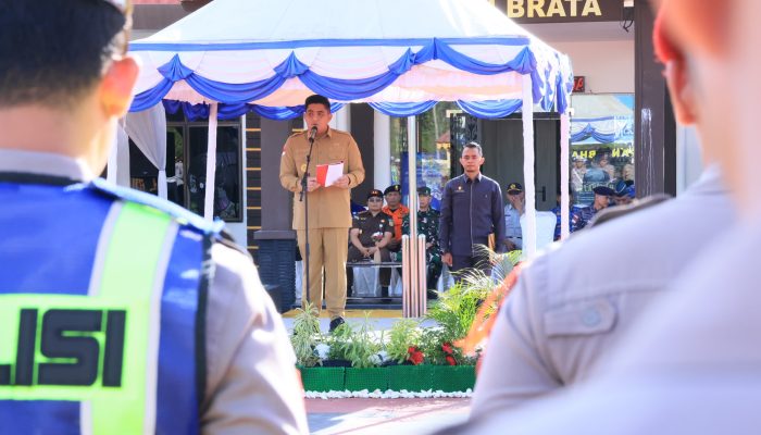 Roby Pimpin Apel Gelar Pasukan Ketupat Seligi di Mapolres Bintan