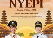 Hari Raya Nyepi Tahun Baru Saka 1948, Amsakar-Li Claudia Ajak Warga Jaga Harmoni dan Kedamaian