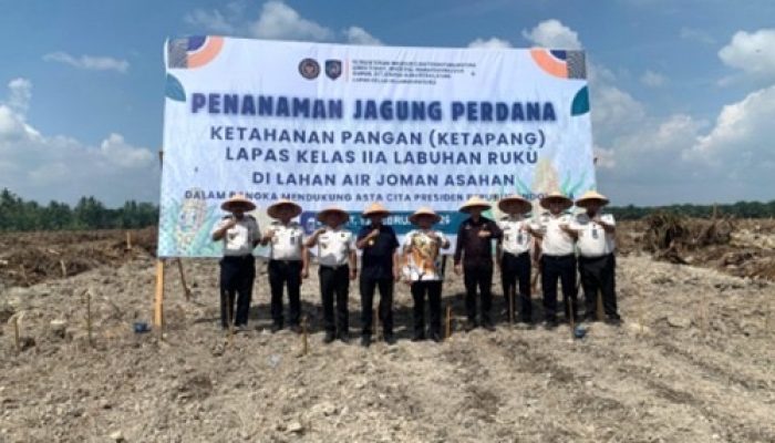 Wabup Asahan Hadiri Penanaman Jagung Perdana Lapas Labuhan Ruku di Air Joman