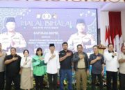 Amsakar-Li Claudia Hadiri Halalbihalal Polda Kepri, Ajak Driver Online dan Buruh Jaga Stabilitas Batam