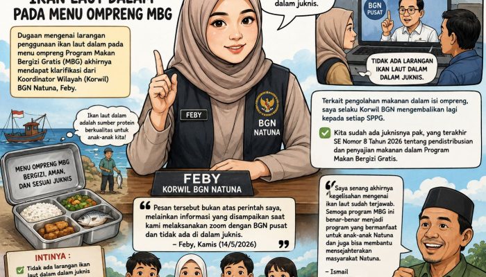 Korwil BGN Natuna Bantah, Larangan Ikan Laut pada Menu Ompreng MBG