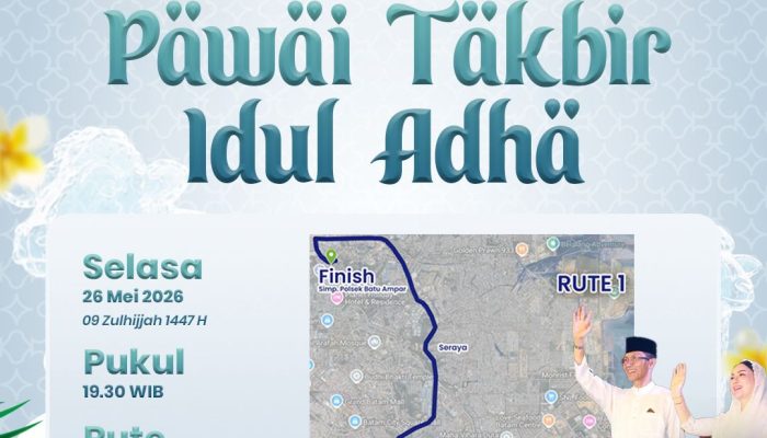 Pemko Batam menghadirkan rangkaian kegiatan mulai dari Pawai Takbir, Lomba Mobil Hias, Salat Iduladha, hingga pelaksanaan kurban untuk menyambut hari besar