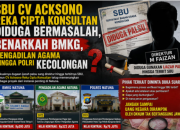 SBU CV Acksono Di Duga Bermasalah, Benarkah BMKG, Pengadilan Agama hingga Polri Kecolongan?