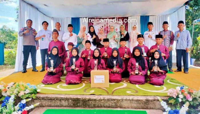 Pecah Tangis Bahagia Pelepasan Murid Kelas VI MIS An Nur Kijang