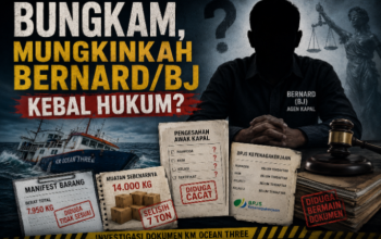 Bungkam, Mungkinkah Bernard/Bujang BJ Kebal Hukum?