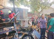 Kronologis Api Jilat Gudang Elektronik di Pasar Berdikari Kijang