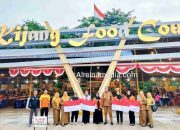 Ikut Tebar Ratusan Bendera, Karang Taruna Kepri & Kosgoro Bintan Meriahkan HUT RI ke-81