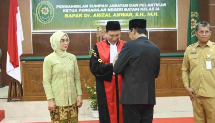 Ketua DPRD Hadiri Pelantikan Ketua Pengadilan Negeri Batam, Harapkan Sinergi Forkopimda Terus Diperkuat